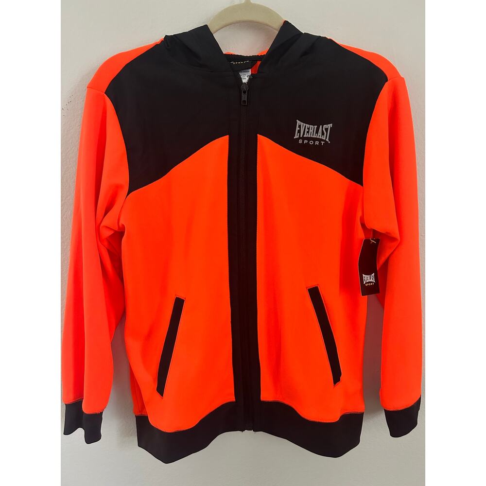 Everlast NWT Sport Jacket Bright Orange Boys Size L 10/12